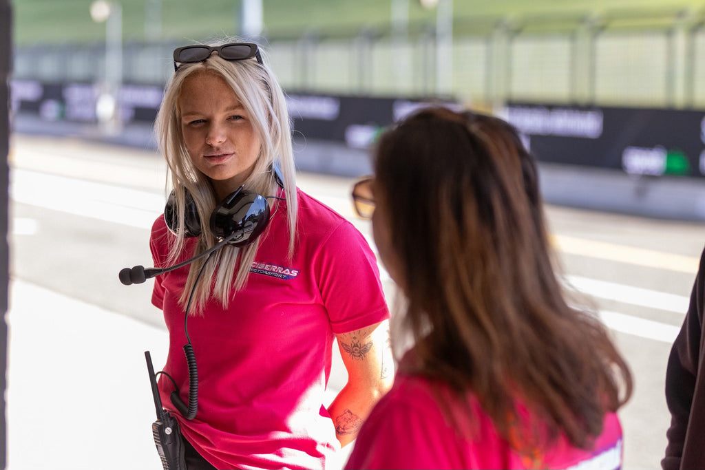 Sciberras MotorSport Pink Polo in honour of Brian Sciberras