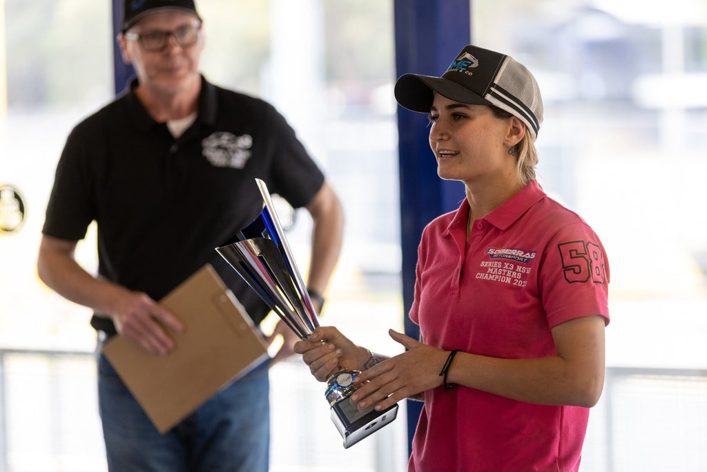 Sciberras MotorSport Pink Polo in honour of Brian Sciberras