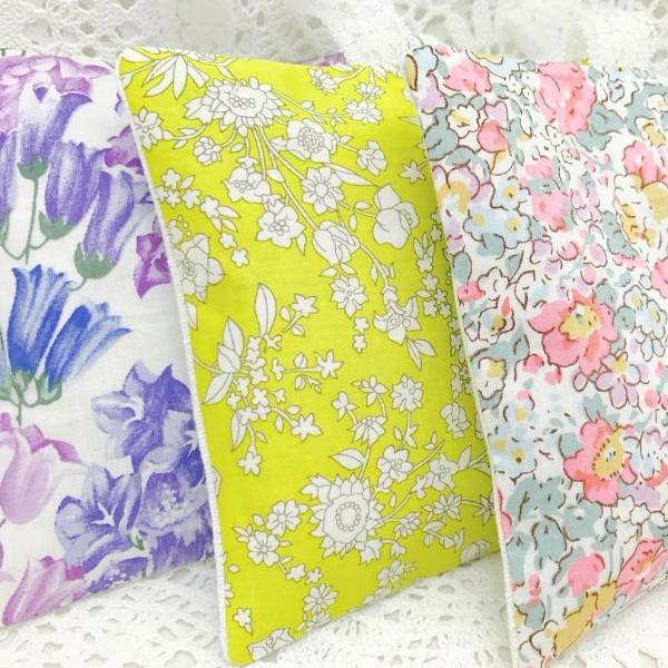 Trio of  Australian made Lavender Pillows filled with gorgeous Australian Grown Lavender. Liberty of London Tana Lawn fabric used
