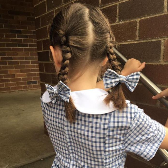 Australian Handmade School Uniform Hair Bows