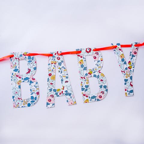 Liberty of London and Meri Meri Collaboration . Baby Garland in Betsy Blue