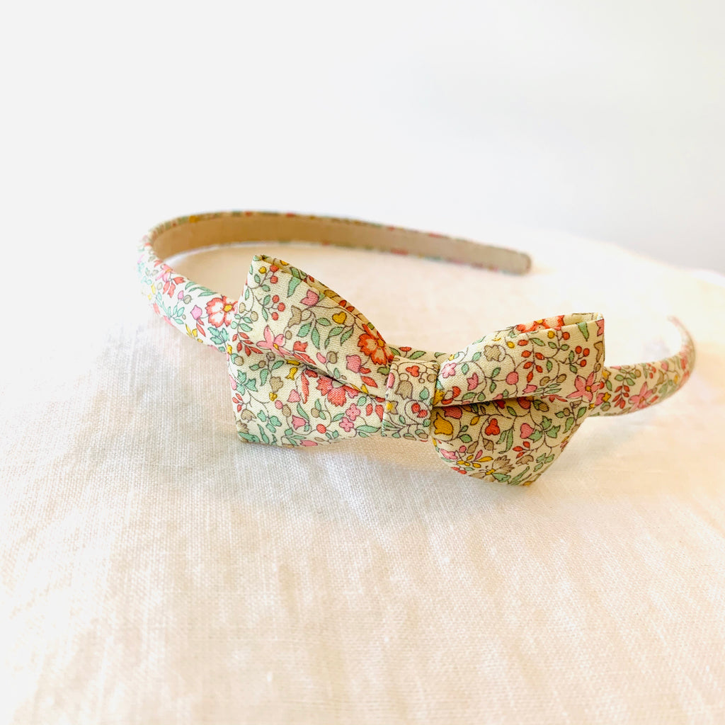 Liberty of London Alice Headband with Bow attached
